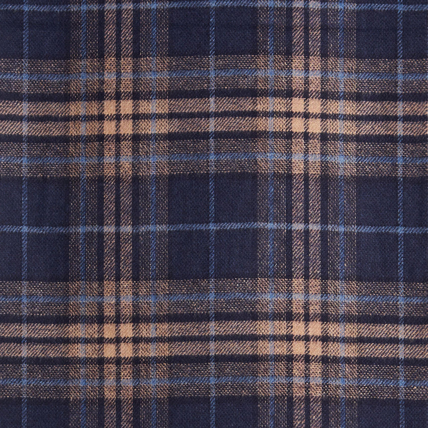 BICOLOR BLUE SILK AND CASHMERE SCARF