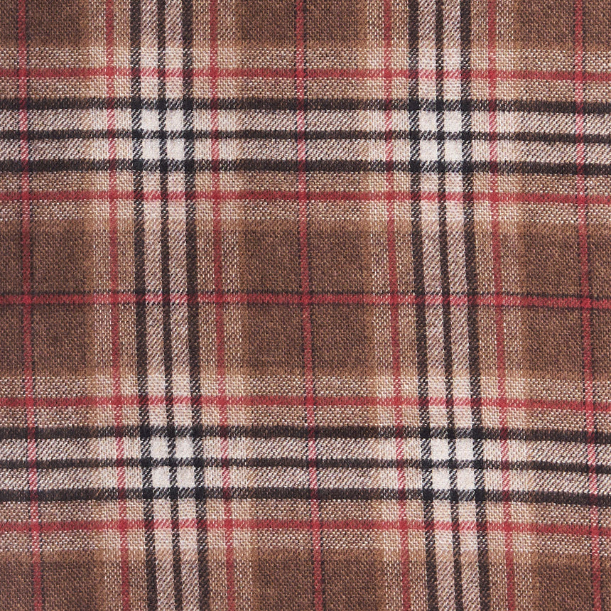 BICOLOR BROWN SILK AND CASHMERE SCARF