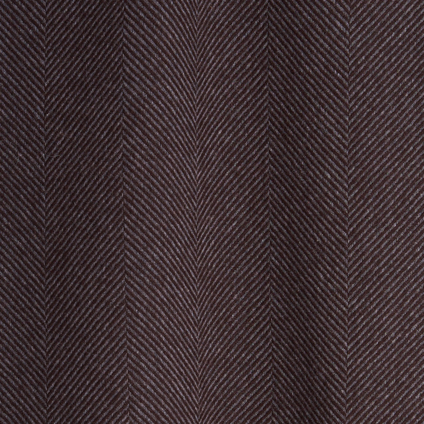 DARK BROWN FRINGED SCARF