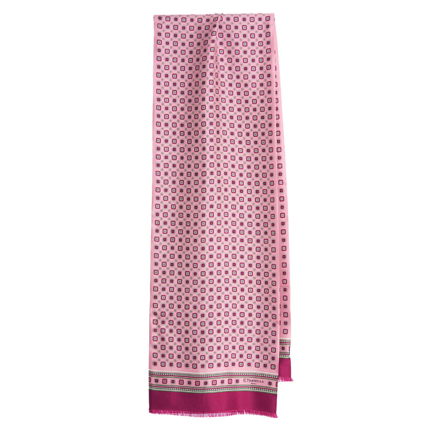 PINK DOUBLE SILK SCARF