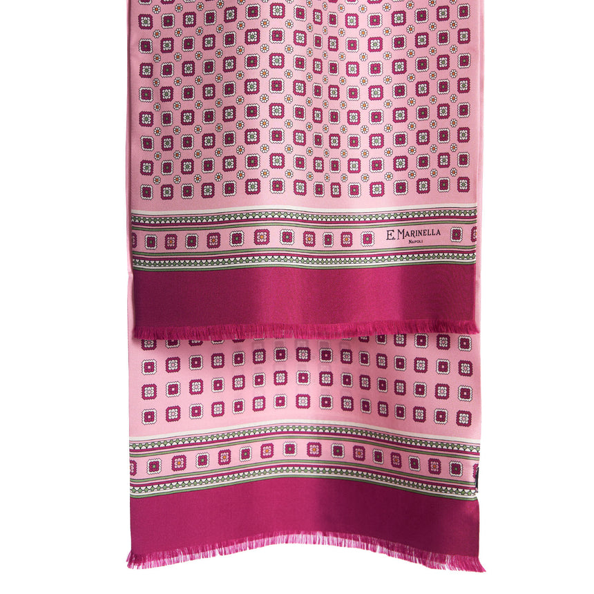 PINK DOUBLE SILK SCARF