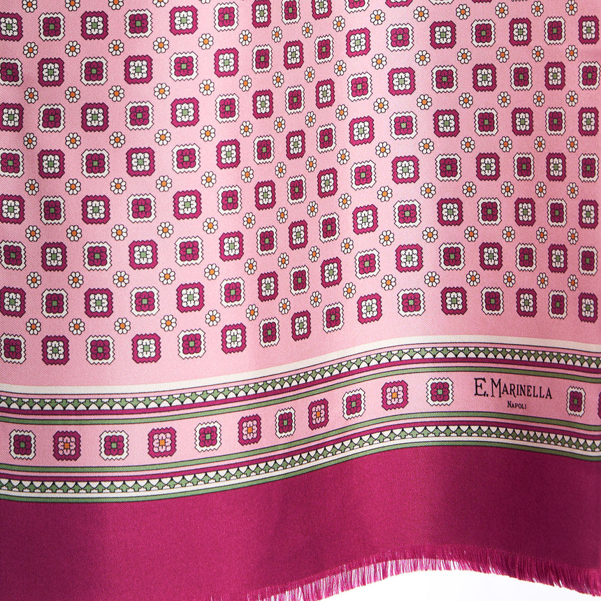 PINK DOUBLE SILK SCARF