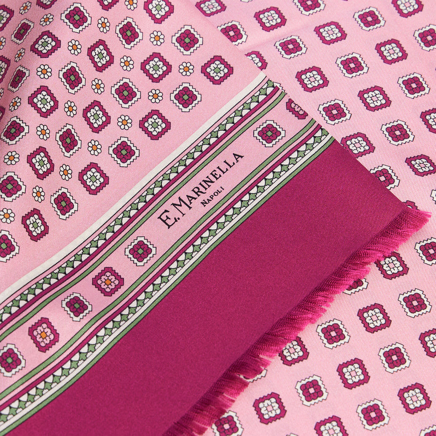 PINK DOUBLE SILK SCARF