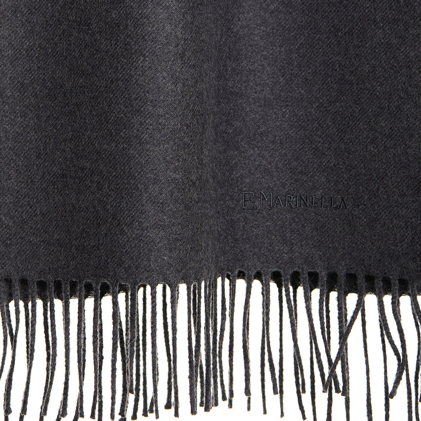 SCIARPA TINTA UNITA GRIGIO SCURO