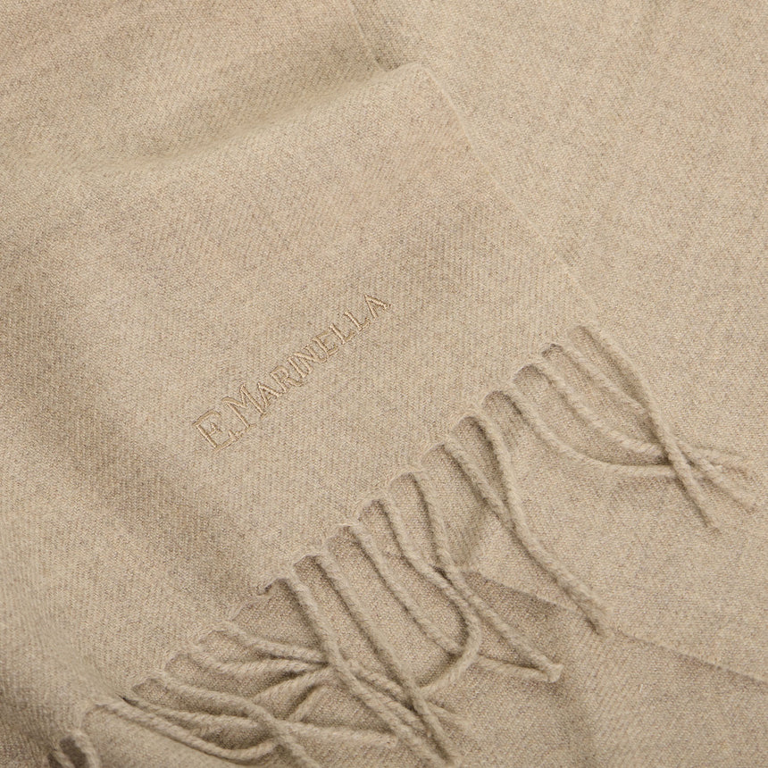 SCIARPA TINTA UNITA BEIGE