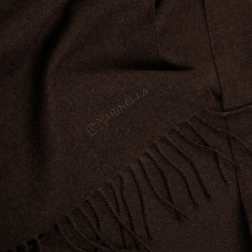 DARK BROWN SOLID SCARF