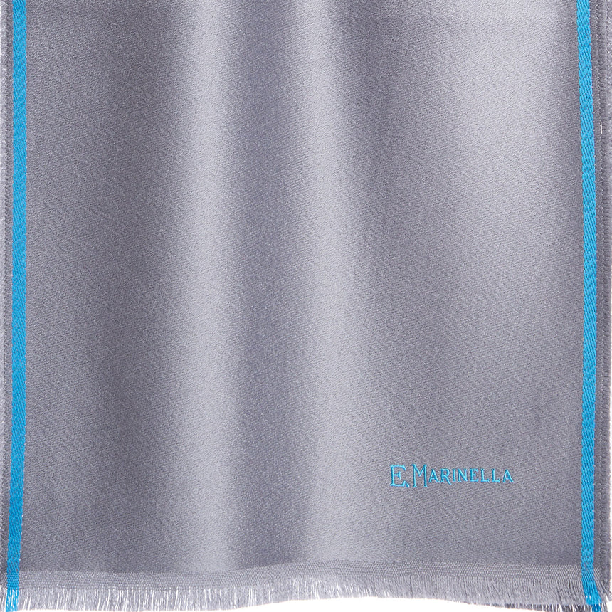 GREY SOLID COLOUR SCARF