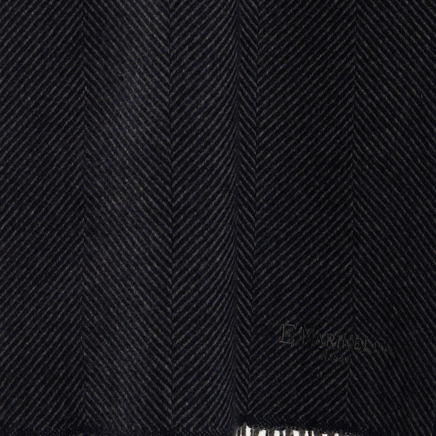 SCIARPA BLU SCURO IN CASHMERE