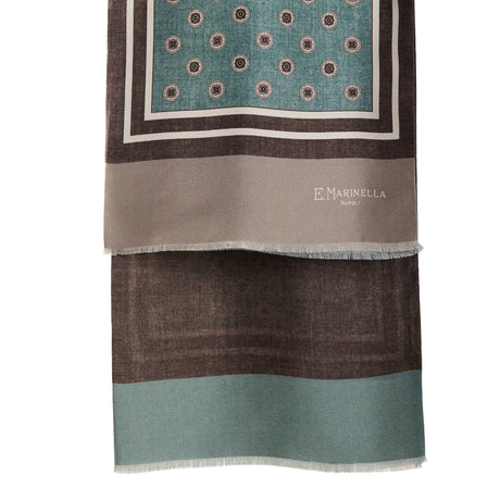 GREEN DOUBLE SILK SCARF