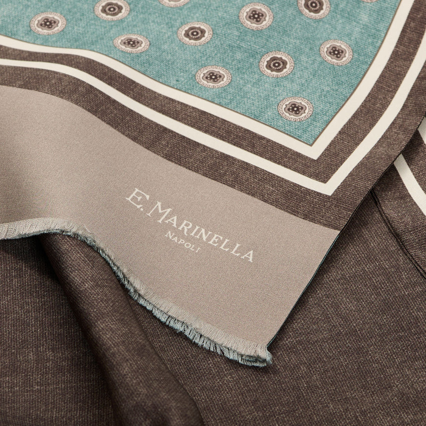 GREEN DOUBLE SILK SCARF