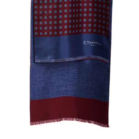 SCIARPA TUBOLARE BORDEAUX  IN SETA TWILL