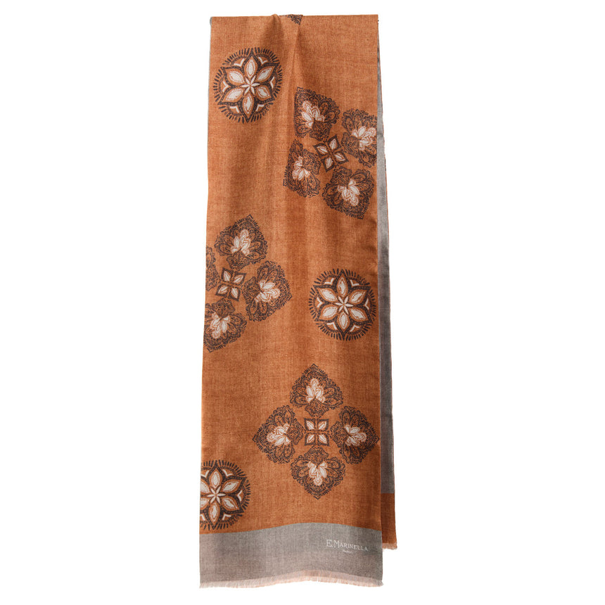 ORANGE DOUBLE SILK SCARF