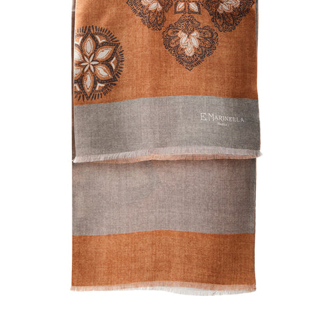 ORANGE DOUBLE SILK SCARF