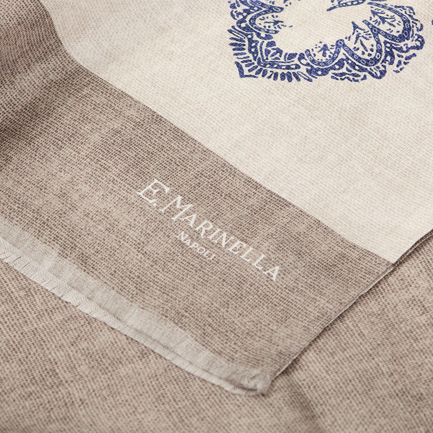 SCIARPA TUBOLARE BEIGE IN SETA TWILL