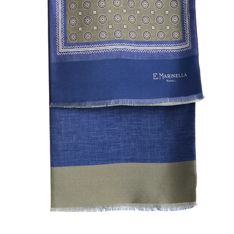 SCIARPA TUBOLARE VERDE IN SETA TWILL