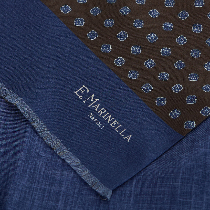 DARK BROWN DOUBLE SILK SCARF