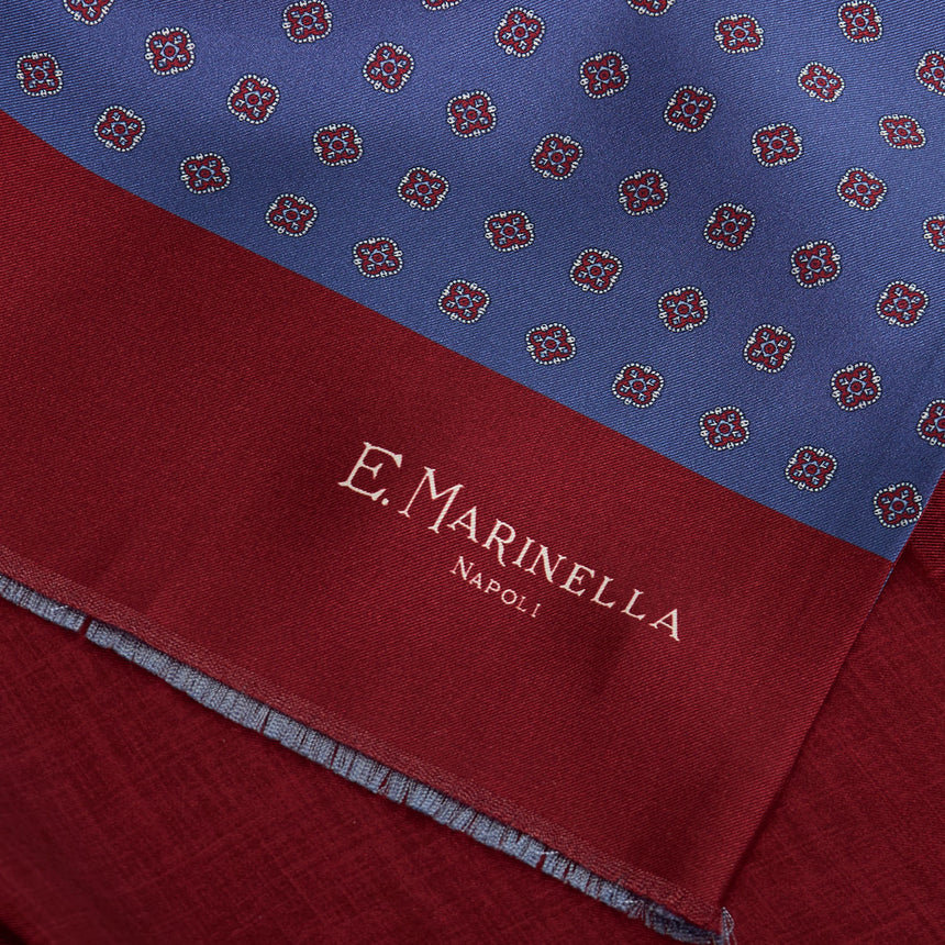 BLUE DOUBLE SILK SCARF