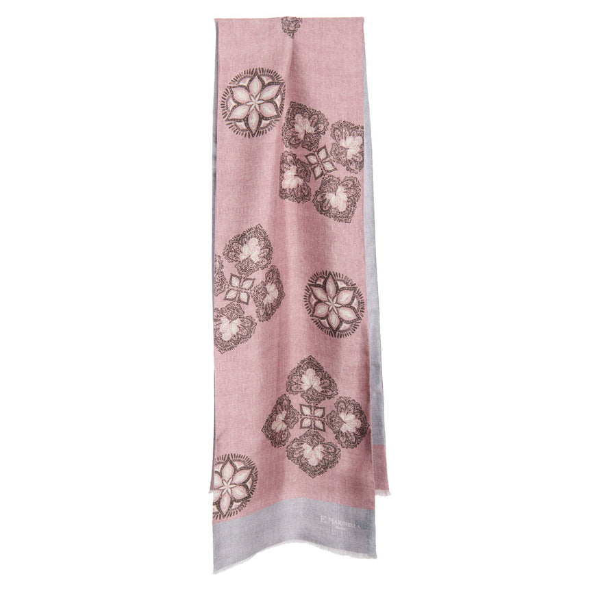 SCIARPA TUBOLARE ROSA IN SETA TWILL