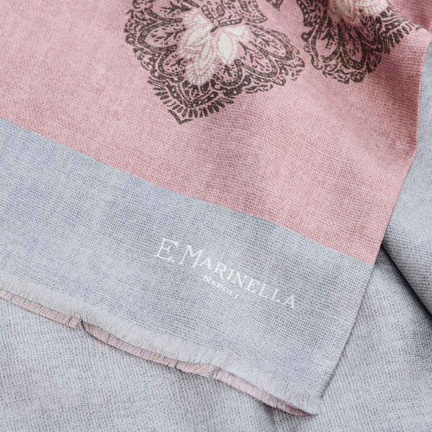 SCIARPA TUBOLARE ROSA IN SETA TWILL