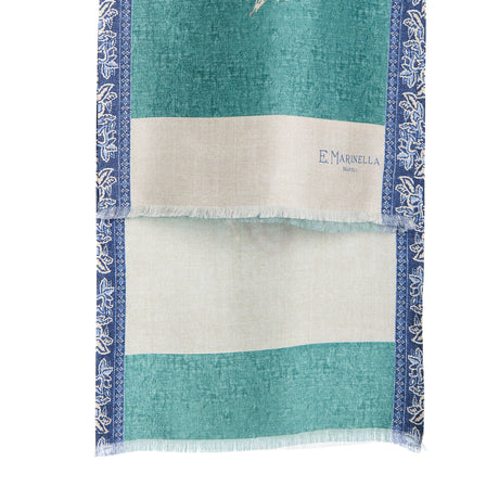 SCIARPA TUBOLARE VERDE IN SETA TWILL