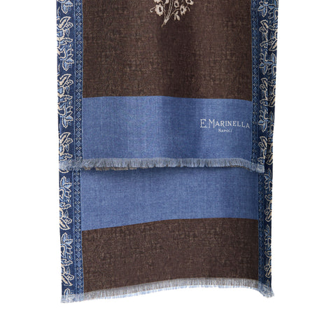 DARK BROWN DOUBLE SILK SCARF