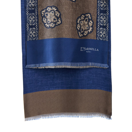 DARK BROWN DOUBLE SILK SCARF