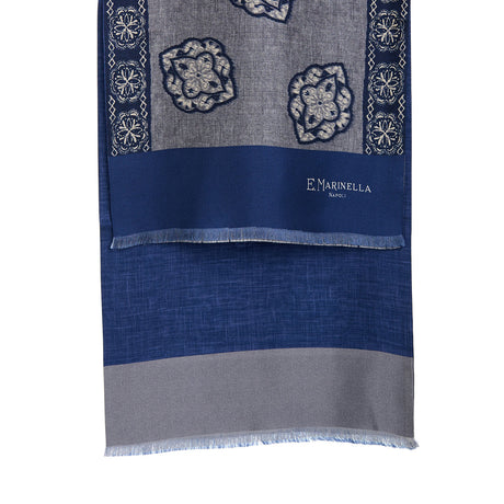DARK GREY DOUBLE SILK SCARF