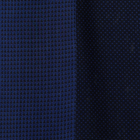 DARK BLUE WOOL AND SILK SCARF