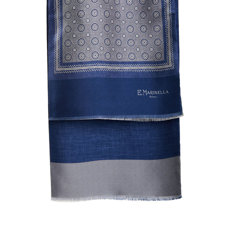 SCIARPA TUBOLARE GRIGIO CHIARO IN SETA TWILL