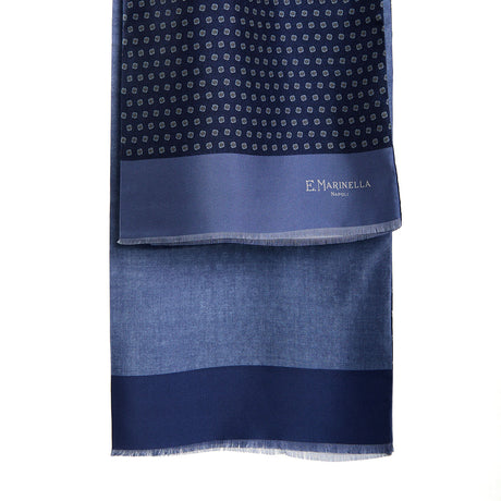 SCIARPA TUBOLARE BLU SCURO  IN SETA TWILL