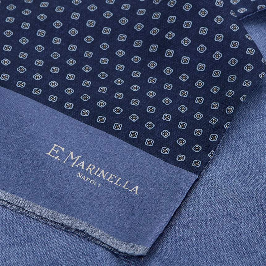 SCIARPA TUBOLARE BLU SCURO  IN SETA TWILL