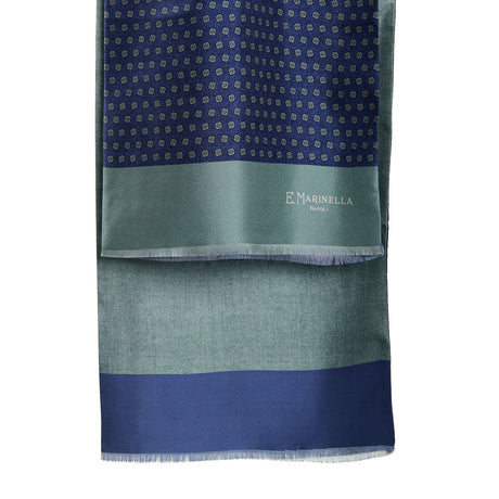 DARK BLUE DOUBLE SILK SCARF