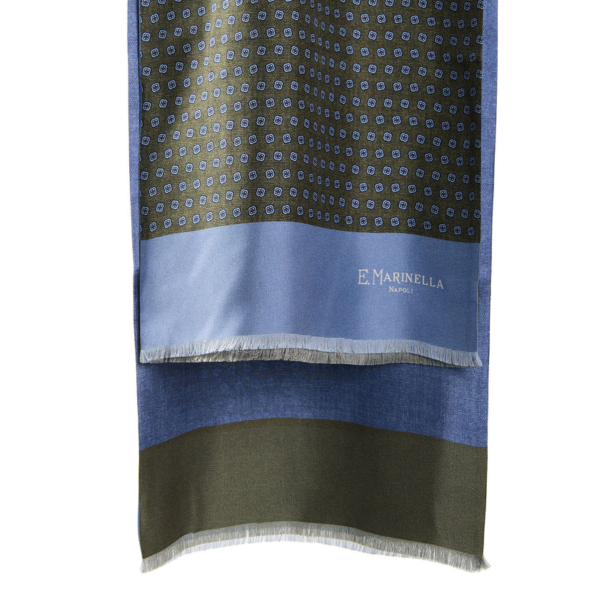 GREEN DOUBLE SILK SCARF