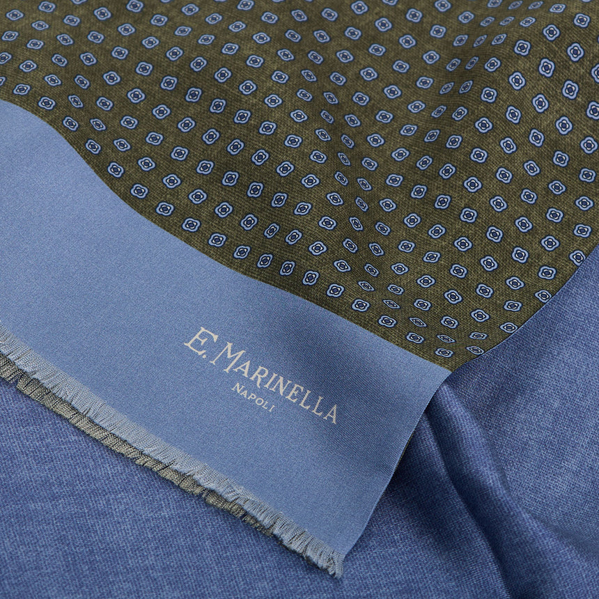 GREEN DOUBLE SILK SCARF