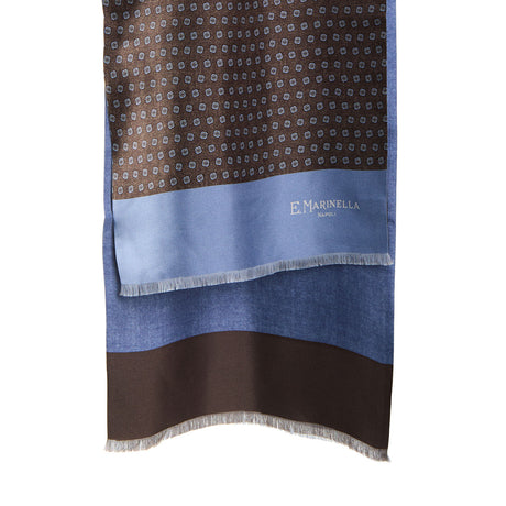 DARK BROWN DOUBLE SILK SCARF