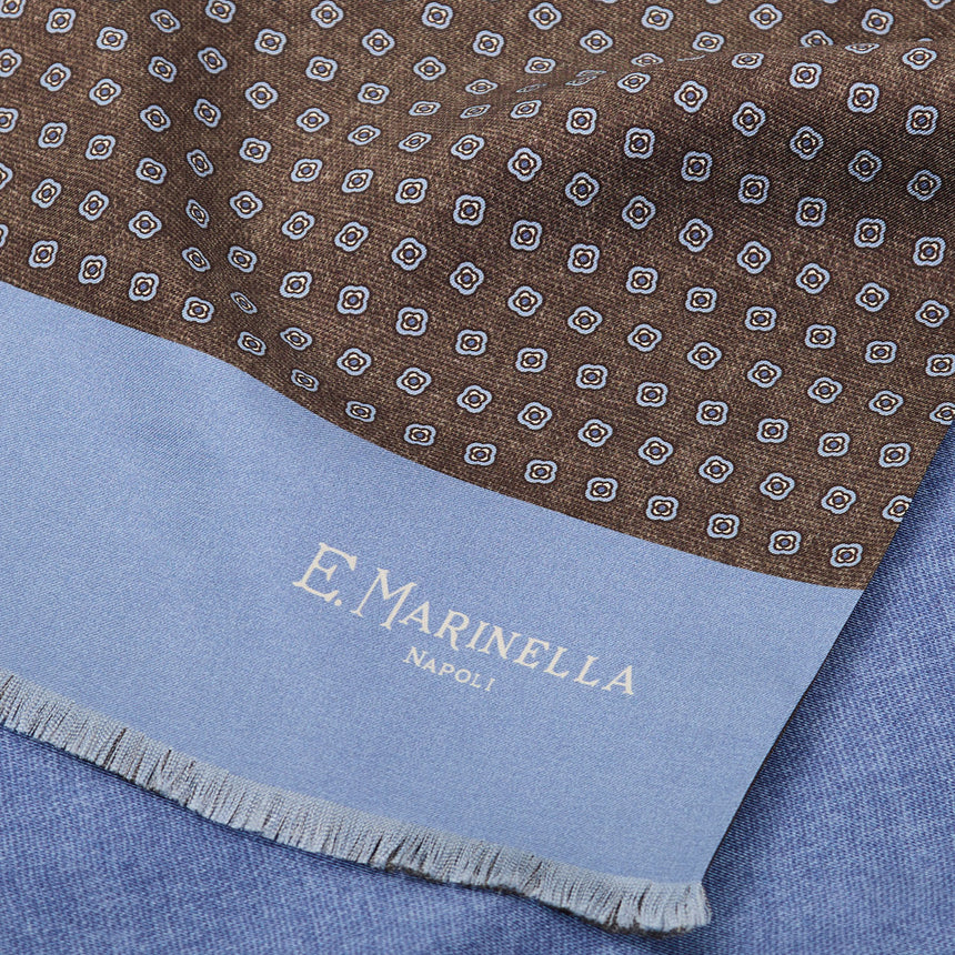 DARK BROWN DOUBLE SILK SCARF