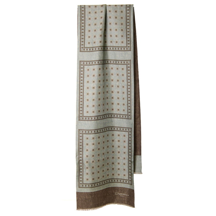 GREEN DOUBLE SILK SCARF