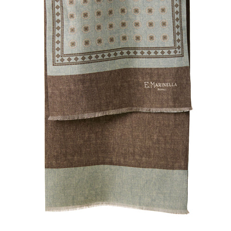 GREEN DOUBLE SILK SCARF