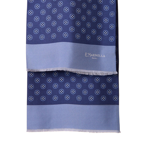BLUE DOUBLE SILK SCARF
