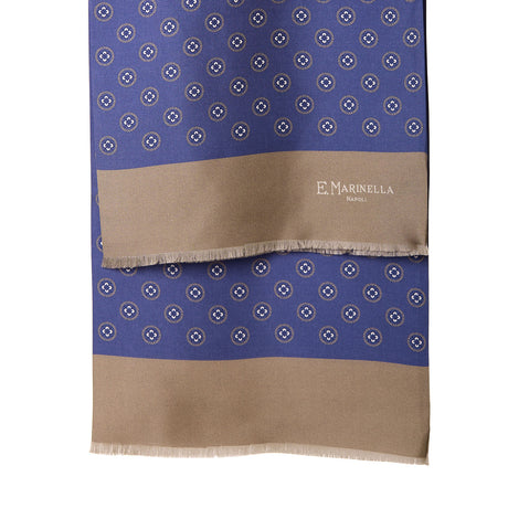 BLUE DOUBLE SILK SCARF