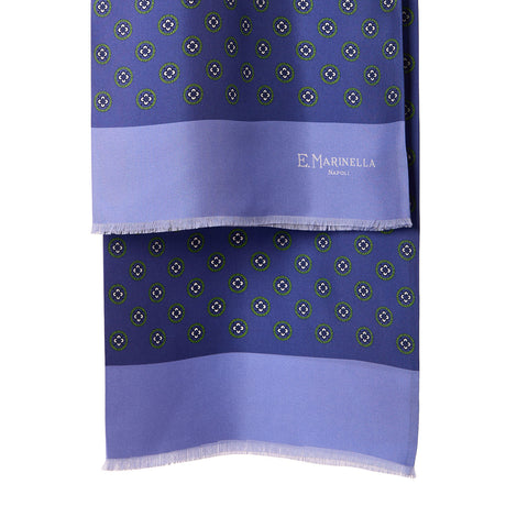 BLUE DOUBLE SILK SCARF