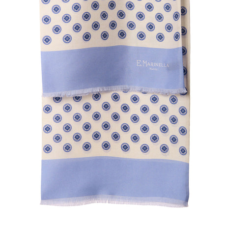 WHITE DOUBLE SILK SCARF