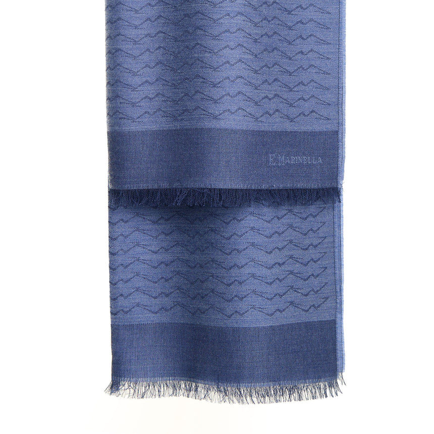 SCIARPA VESUVIO AZZURRO POLVERE