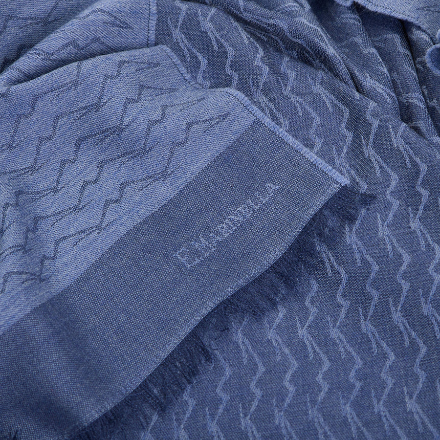 SCIARPA VESUVIO AZZURRO POLVERE