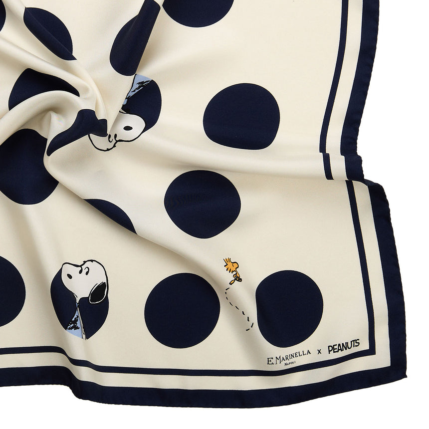 BEIGE PRINTED SILK SCARF 65