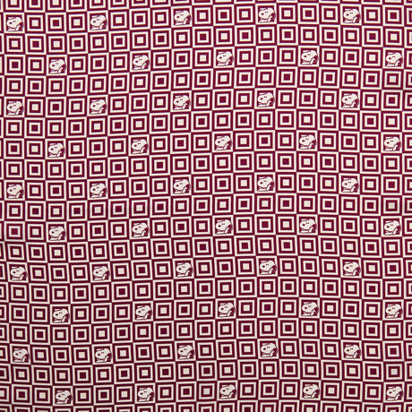 FOULARD 65 IN SETA STAMPATA ROSSA