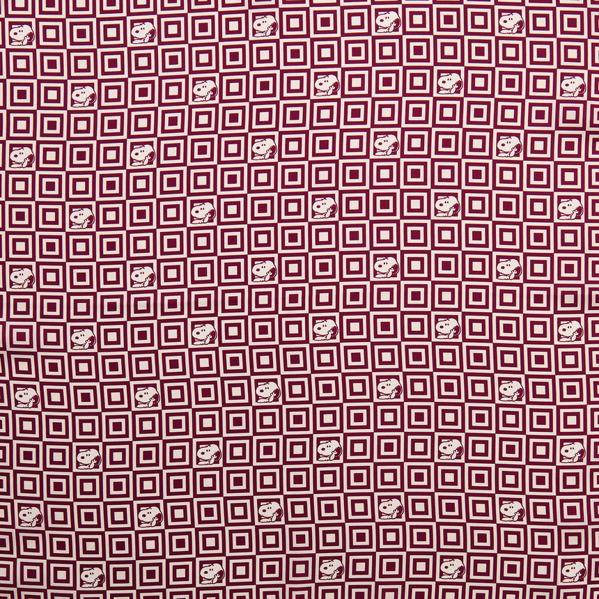 RED PRINTED SILK SCARF 65