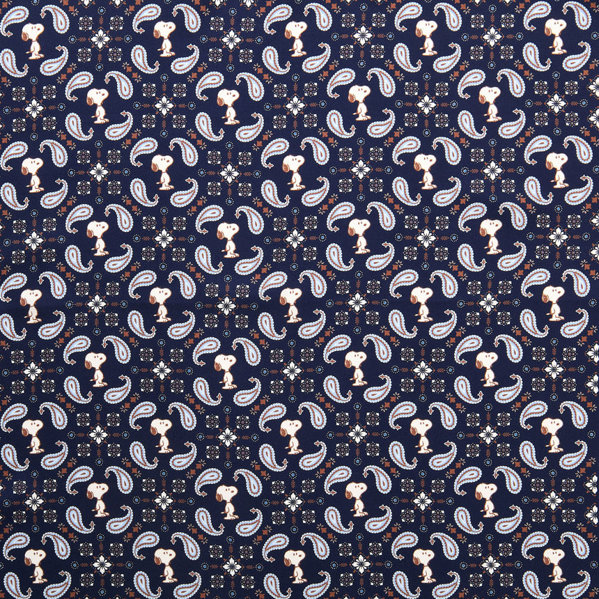 BLUE PRINTED SILK SCARF 65