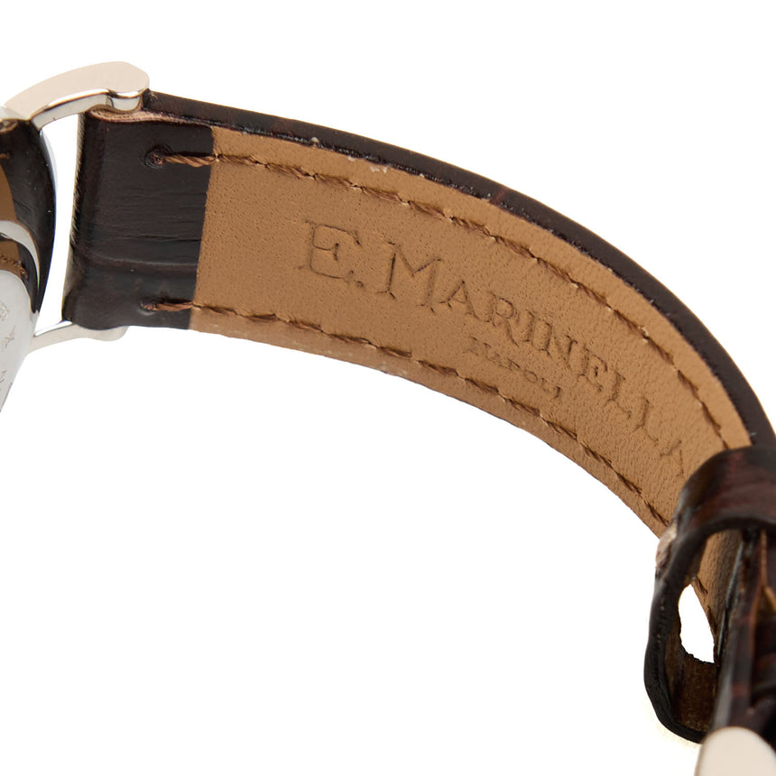 OROLOGIO ULTRAPIATTO MARRONE SCURO