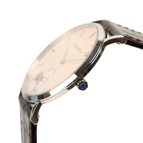OROLOGIO ULTRAPIATTO MARRONE SCURO